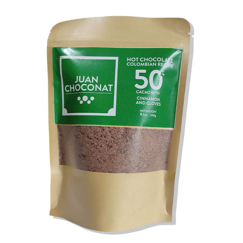 Hot Chocolate 50% Cacao with Cinnamon & Cloves - 240 g - Ground