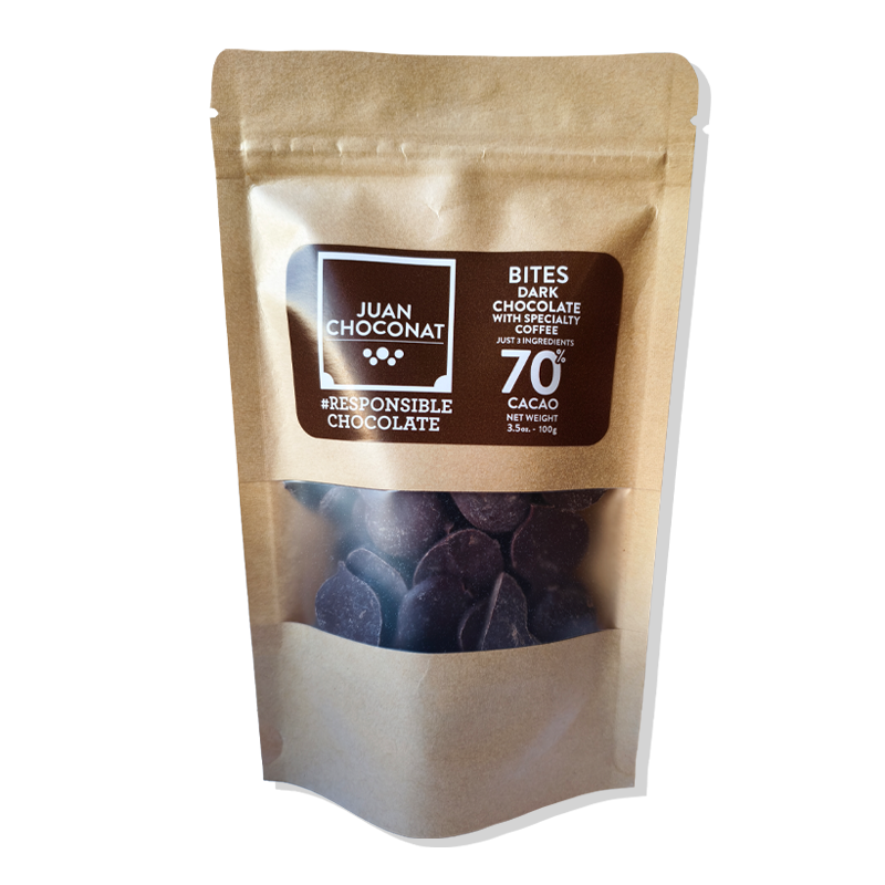 Bites Dark Chocolate 70% Cacao with Specialty Colombian Coffee