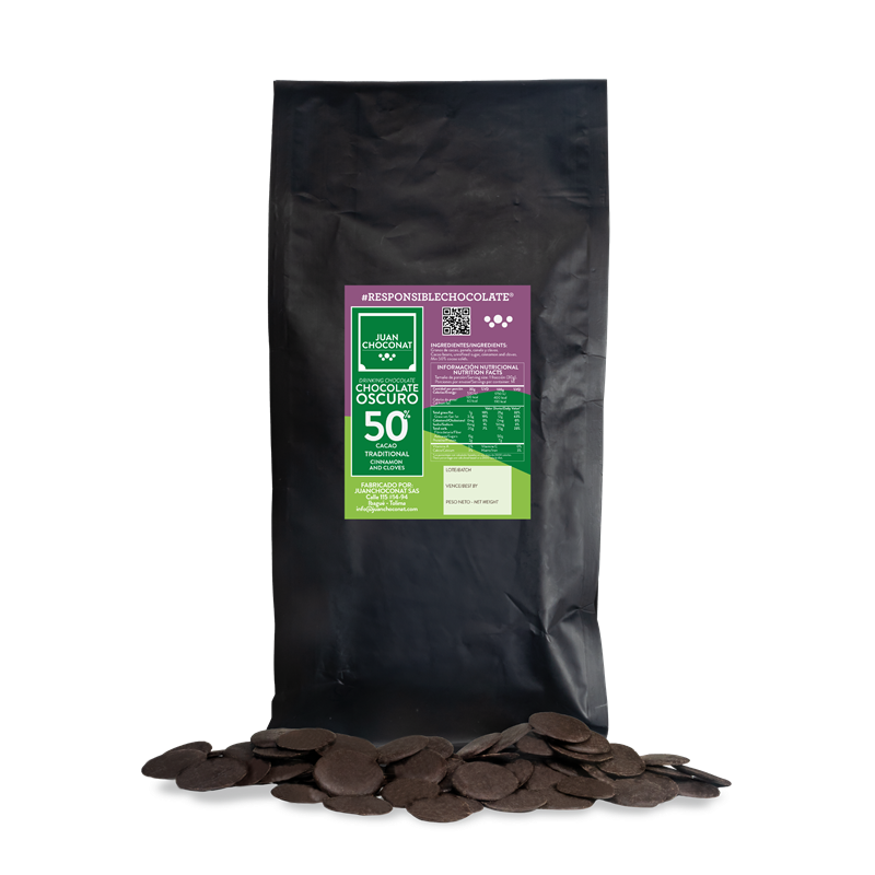 Hot Chocolate 50% Cacao with Cinnamon & Cloves