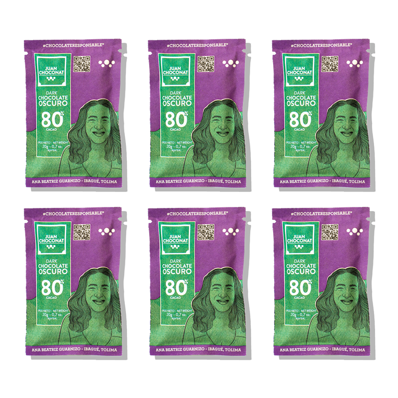 Minibars Dark Chocolate 80% Cacao