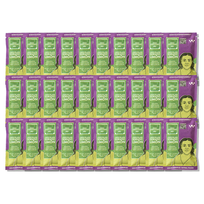 Minibars Golden Chocolate with Lemon