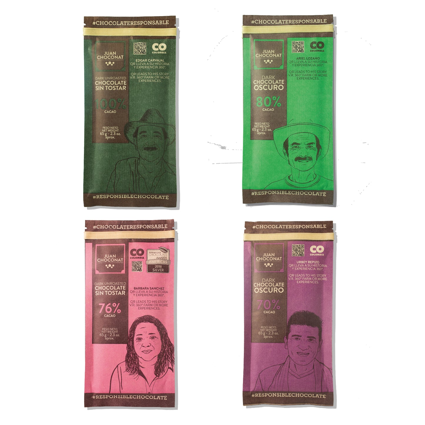 Case of 4 - Variety Dark Chocolates