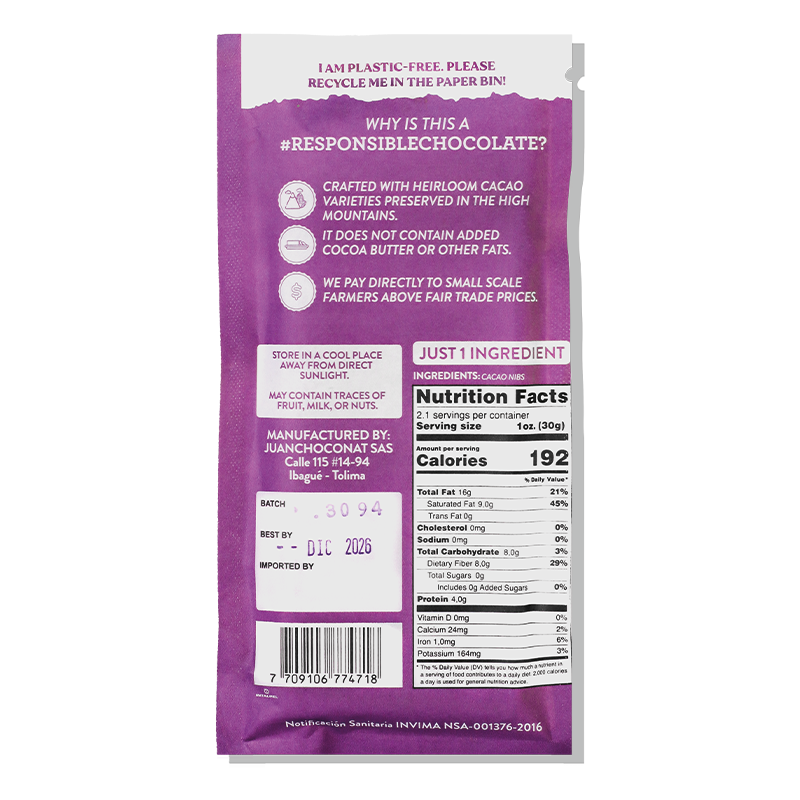 
                  
                    Dark Chocolate 100% cacao Grand Cru
                  
                