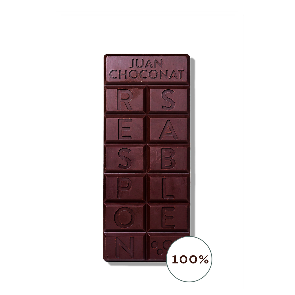 
                  
                    Dark Chocolate 100% cacao Grand Cru
                  
                