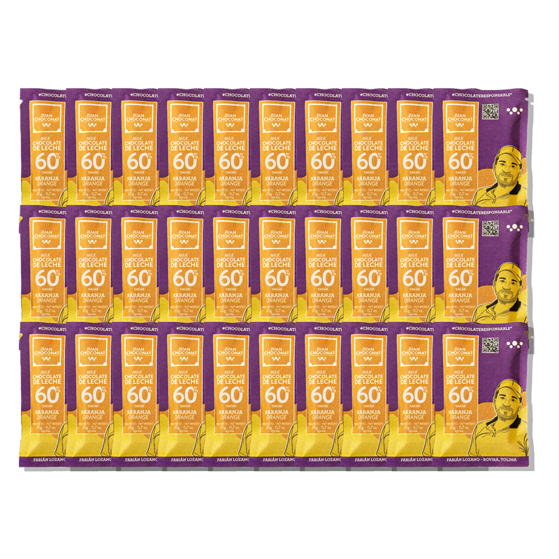 
                  
                    Minibars Milk Chocolate 60% cacao with Orange
                  
                